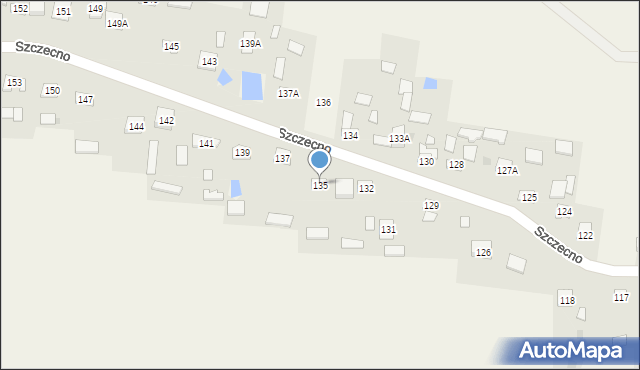 Szczecno, Szczecno, 135, mapa Szczecno