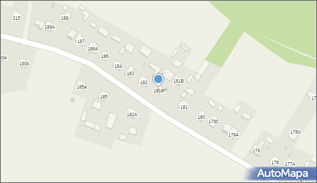 Szczecno, Szczecno, 181A, mapa Szczecno