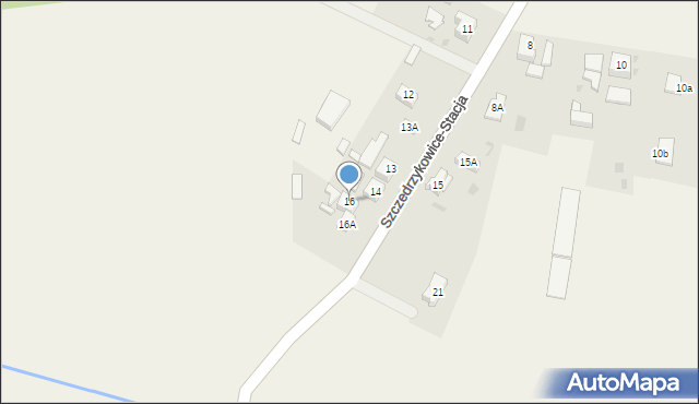 Szczedrzykowice, Szczedrzykowice-Stacja, 16, mapa Szczedrzykowice