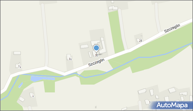 Szczeglin, Szczeglin, 30, mapa Szczeglin