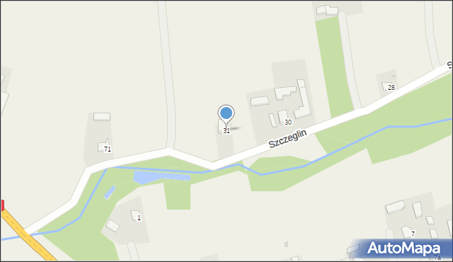 Szczeglin, Szczeglin, 31, mapa Szczeglin