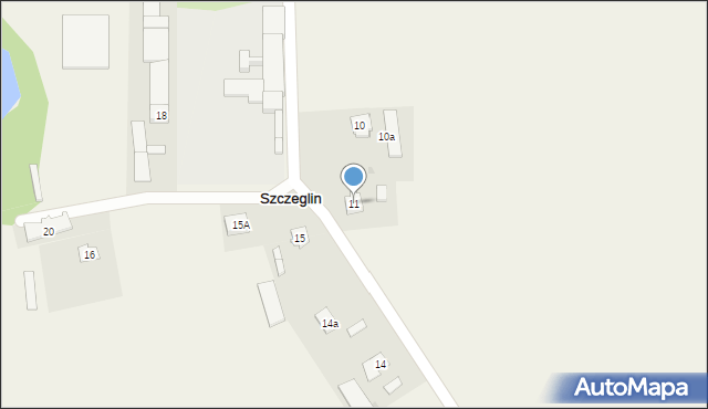 Szczeglin, Szczeglin, 11, mapa Szczeglin