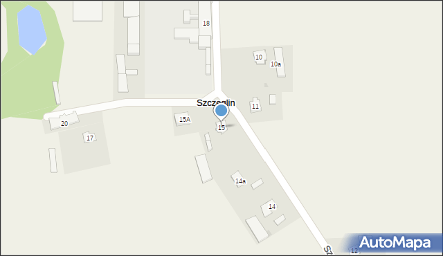 Szczeglin, Szczeglin, 15, mapa Szczeglin