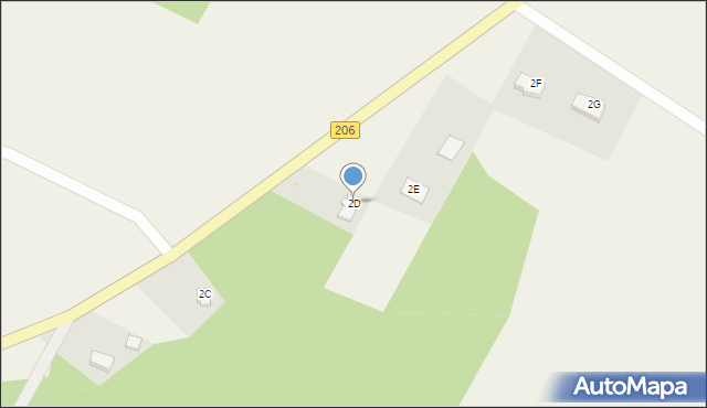 Szczeglino, Szczeglino, 2D, mapa Szczeglino