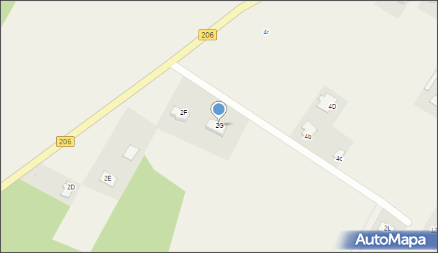 Szczeglino, Szczeglino, 2G, mapa Szczeglino