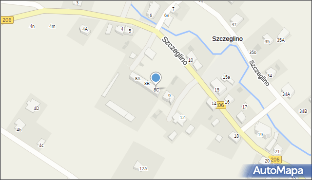 Szczeglino, Szczeglino, 8C, mapa Szczeglino