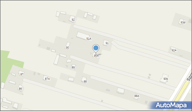 Szczekarków, Szczekarków, 90A, mapa Szczekarków
