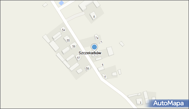 Szczekarków, Szczekarków, 6, mapa Szczekarków