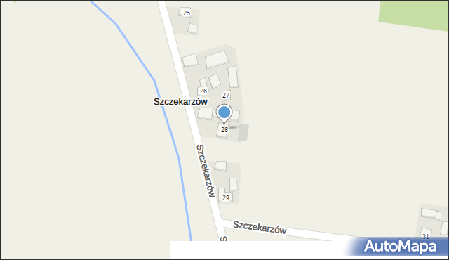 Szczekarzów, Szczekarzów, 28, mapa Szczekarzów