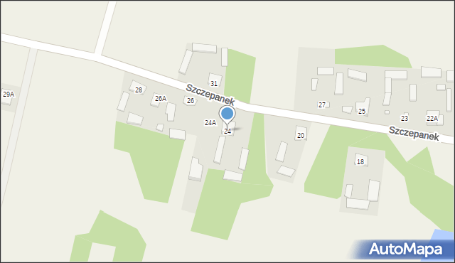 Szczepanek, Szczepanek, 24, mapa Szczepanek