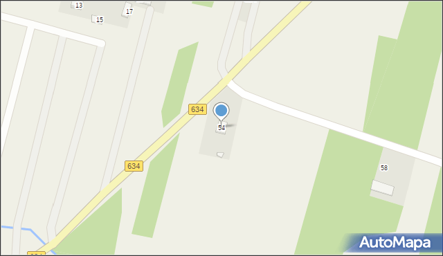 Szczepanek, Szczepanek, 54, mapa Szczepanek