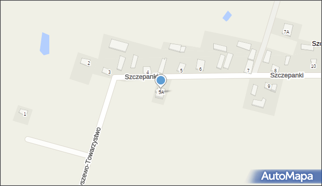 Szczepanki, Szczepanki, 5A, mapa Szczepanki