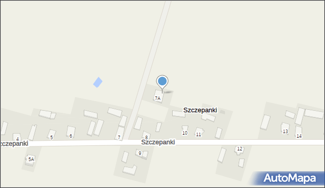 Szczepanki, Szczepanki, 8a, mapa Szczepanki