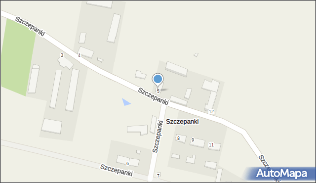 Szczepanki, Szczepanki, 5, mapa Szczepanki