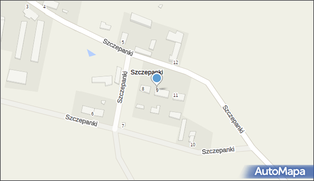 Szczepanki, Szczepanki, 9, mapa Szczepanki