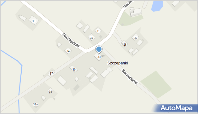 Szczepanki, Szczepanki, 33, mapa Szczepanki