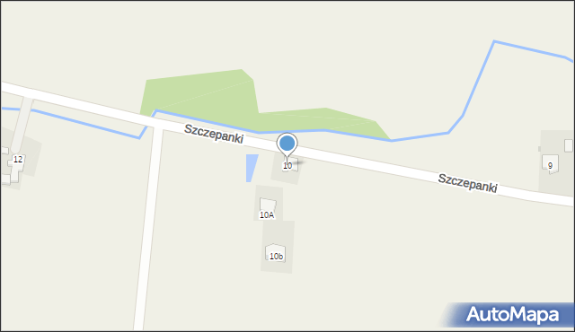 Szczepanki, Szczepanki, 10, mapa Szczepanki