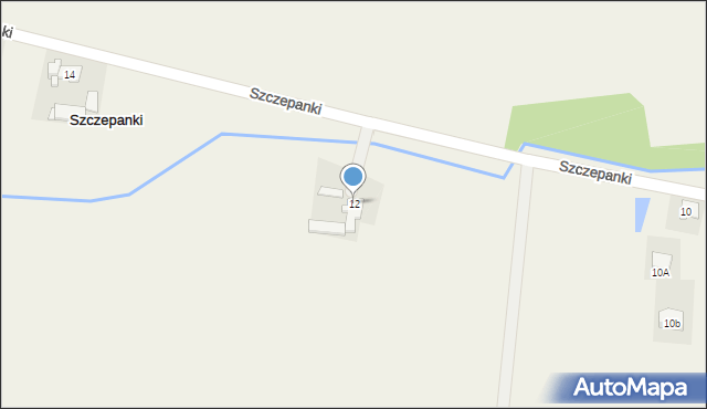 Szczepanki, Szczepanki, 12, mapa Szczepanki