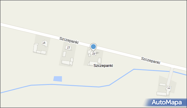 Szczepanki, Szczepanki, 14, mapa Szczepanki