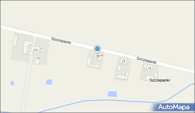 Szczepanki, Szczepanki, 16, mapa Szczepanki