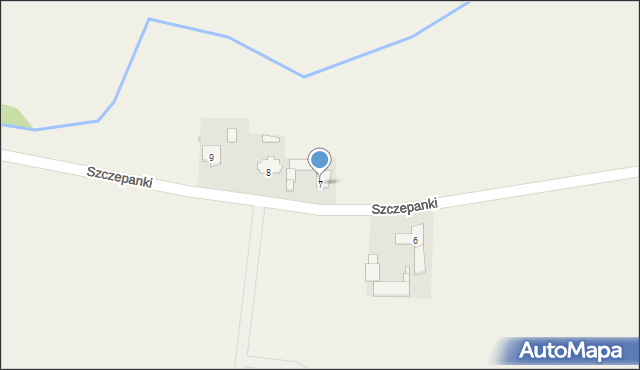 Szczepanki, Szczepanki, 7, mapa Szczepanki