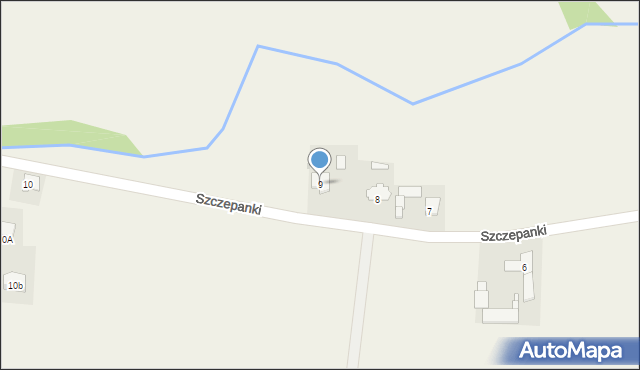 Szczepanki, Szczepanki, 9, mapa Szczepanki