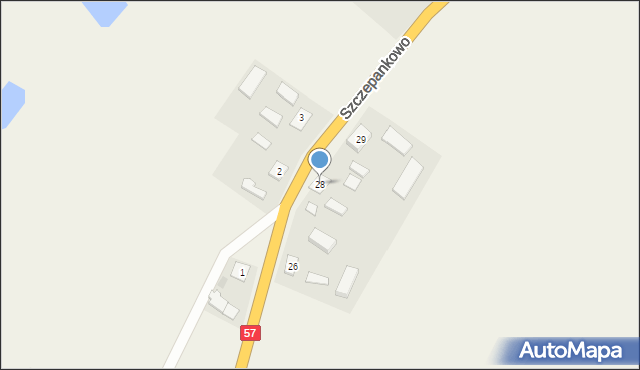 Szczepankowo, Szczepankowo, 28, mapa Szczepankowo