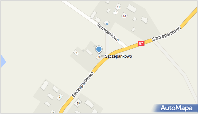 Szczepankowo, Szczepankowo, 5, mapa Szczepankowo