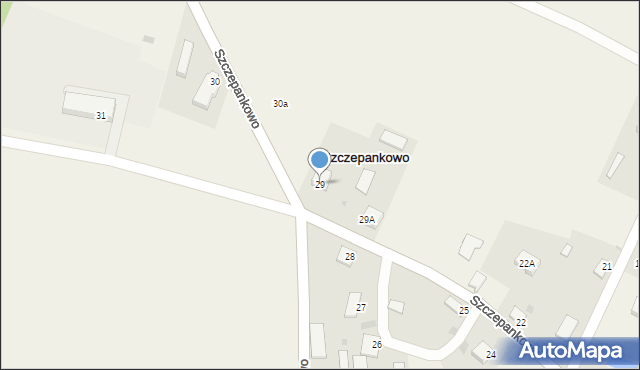 Szczepankowo, Szczepankowo, 29, mapa Szczepankowo