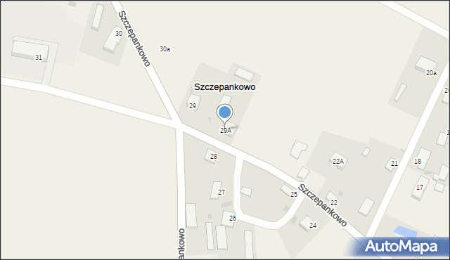 Szczepankowo, Szczepankowo, 29A, mapa Szczepankowo