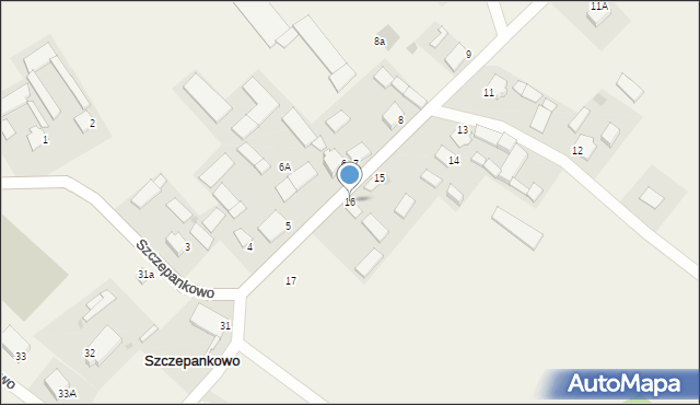 Szczepankowo, Szczepankowo, 16, mapa Szczepankowo