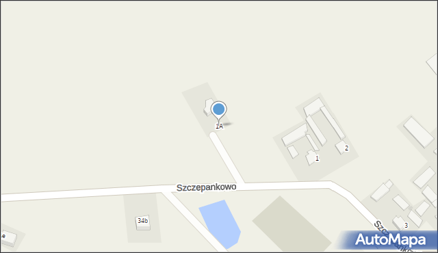 Szczepankowo, Szczepankowo, 1A, mapa Szczepankowo