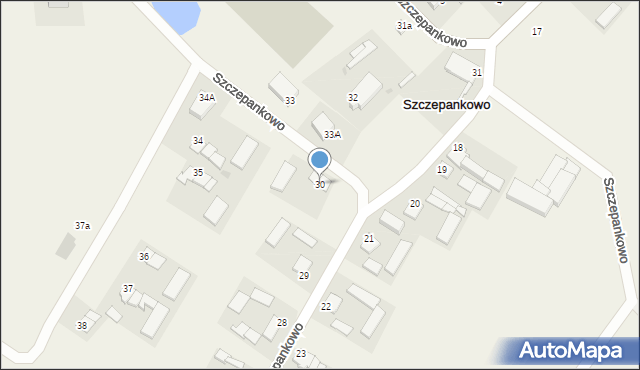 Szczepankowo, Szczepankowo, 30, mapa Szczepankowo