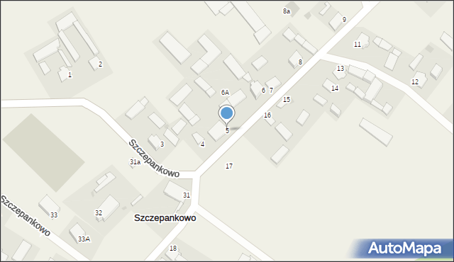 Szczepankowo, Szczepankowo, 5, mapa Szczepankowo