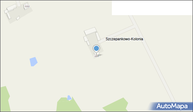 Szczepankowo, Szczepankowo, 110, mapa Szczepankowo