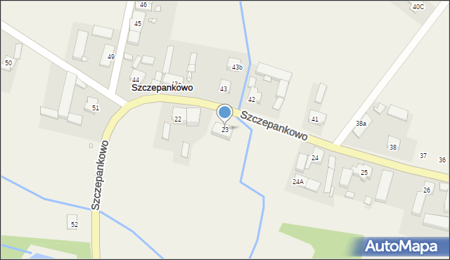 Szczepankowo, Szczepankowo, 23, mapa Szczepankowo