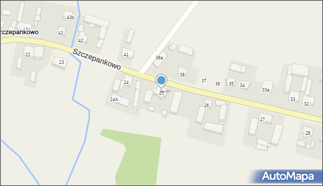 Szczepankowo, Szczepankowo, 25, mapa Szczepankowo