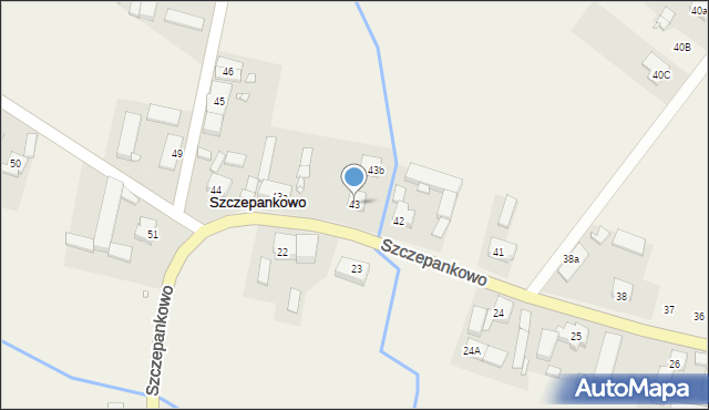 Szczepankowo, Szczepankowo, 43, mapa Szczepankowo