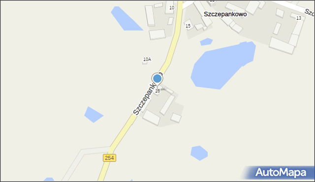 Szczepankowo, Szczepankowo, 16, mapa Szczepankowo