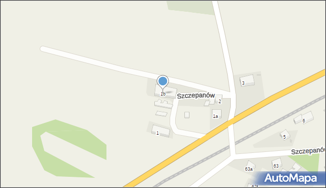 Szczepanów, Szczepanów, 1b, mapa Szczepanów