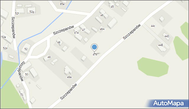 Szczepanów, Szczepanów, 47b, mapa Szczepanów