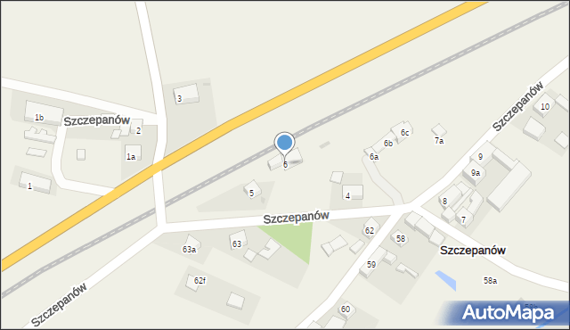 Szczepanów, Szczepanów, 6, mapa Szczepanów