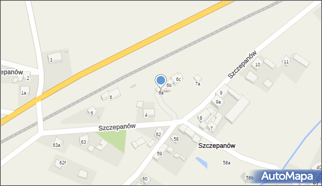 Szczepanów, Szczepanów, 6a, mapa Szczepanów