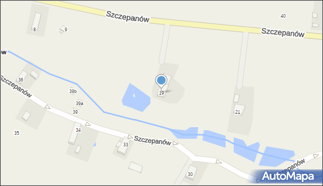 Szczepanów, Szczepanów, 19, mapa Szczepanów