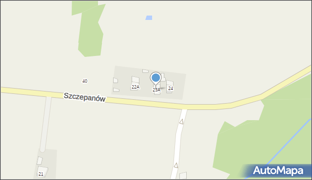 Szczepanów, Szczepanów, 23A, mapa Szczepanów