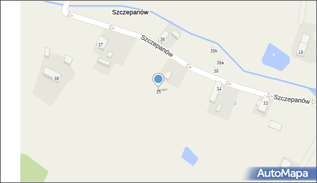 Szczepanów, Szczepanów, 35, mapa Szczepanów