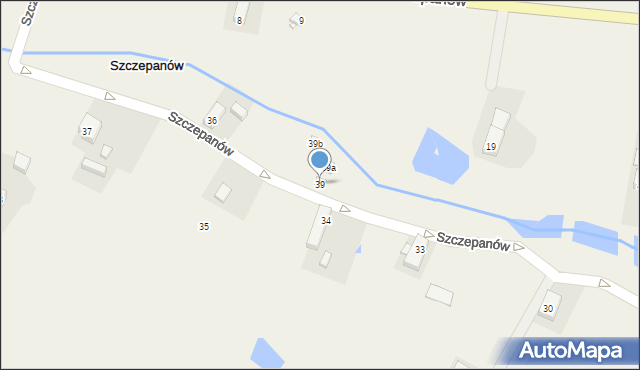 Szczepanów, Szczepanów, 39, mapa Szczepanów