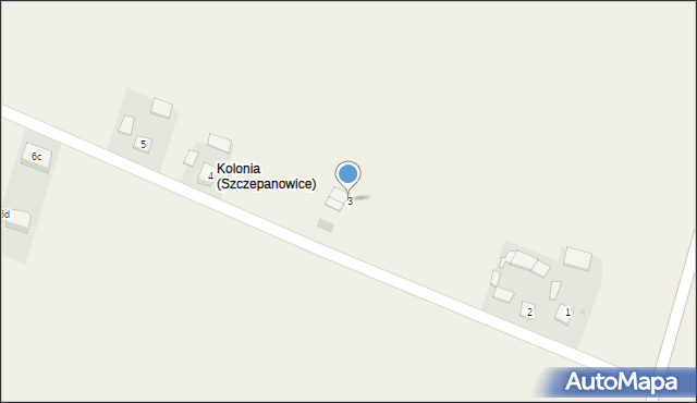 Szczepanowice, Szczepanowice, 3, mapa Szczepanowice