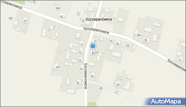 Szczepanowice, Szczepanowice, 30, mapa Szczepanowice