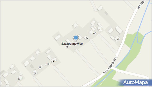 Szczepanowice, Szczepanowice, 44, mapa Szczepanowice